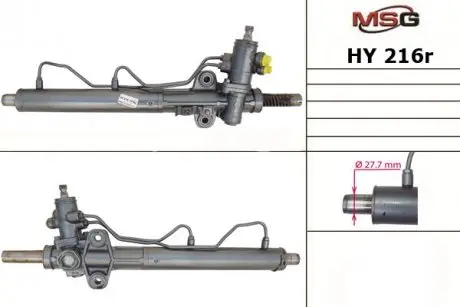 Рулевая рейка с ХПК восстановлена HYUNDAI SANTA FE I (SM) 00-06 MSG HY216R
