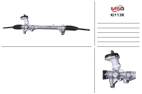 Рулевая рейка без ГУР восстановленная KIA SORENTO 2WD 2015- MSG KI113R