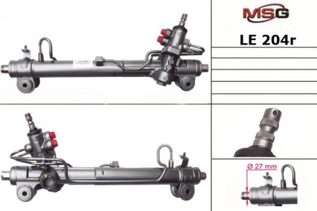 Рульова рейка з ГПК відновлена LEXUS RX 03-07,TOYOTA HIGHLANDER 03-07 MSG LE204R