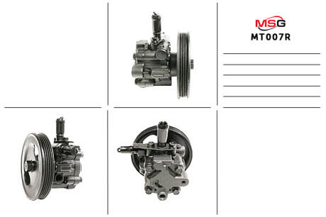 Насос ГУР відновлений Mitsubishi L200 96-06 MSG MT007R