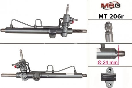 Рулевая рейка с ХПК восстановлена MITSUBISHI Lancer IX 03-11 MSG MT206R