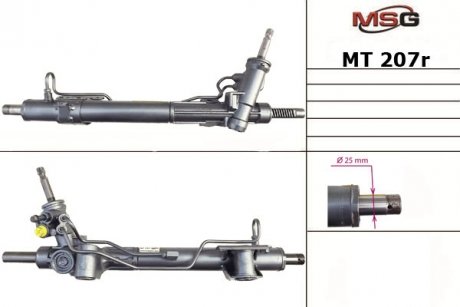 Рулевая рейка с ХПК восстановлена MITSUBISHI LANCER SPORTBACK (CX_A) 08- MSG MT207R (фото 1)