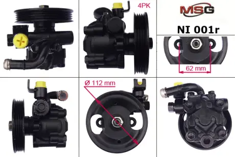 Насос ГУР восстановленный IINFINITII30/I35 94-04,NISSAN Maxima A32 94-00,NISSAN MAXIMA A33 00-03 MSG NI001R