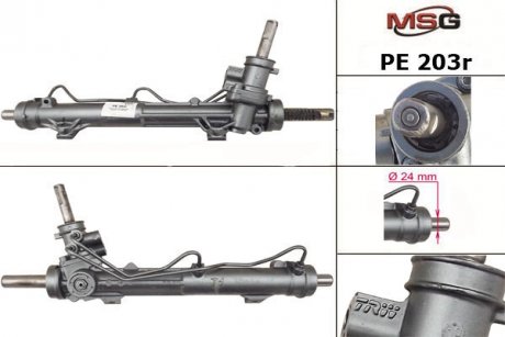 Рульова рейка з ГПК відновлена PEUGEOT 206 98-09 TRW MSG PE203R