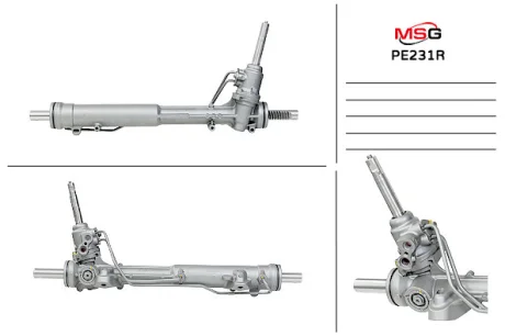 Рулевая рейка с ГУР восстановленная PEUGEOT 508 2010-,508 SW 2010- MSG PE231R