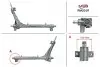 Рульова рейка з ГПК відновлена RAM PROMASTER 1500 2013-,PROMASTER 2500 2013-,PROMASTER 3500 2013- MSG RM201R (фото 1)