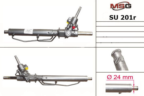 Рульова рейка з ГПК відновлена Subaru Impreza 00-07, Subaru Legacy 99-03, Subaru Impreza 92-01 MSG SU201R