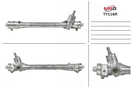 Фото автозапчасть MSG TY116R Автозапчасть MSG TY116R