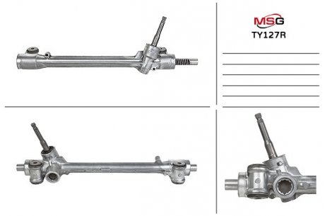 Рульова рейка без ГПК відновлена Toyota Yaris 05-12 MSG TY127R