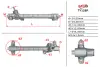Рулевая рейка без ГУР восстановленная TOYOTA PRIUS 2003-2009 MSG TY128R (фото 1)