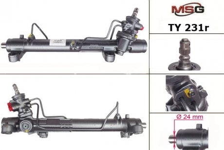 Рулевая рейка с ГПК восстановлена TOYOTA AVENSIS (T25_) 03-08, AVENSIS седан (T25) 03-08 MSG TY231R