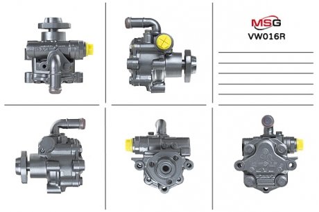 Насос ГПК відновлений AUDI A3 (8L1) 96-03;SKODA OCTAVIA (1U2) 96-10,OCTAVIA Combi (1U5) 98-10 MSG VW016R