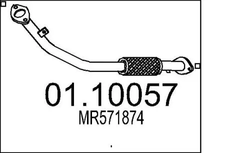 Труба выхлопного газа MTS 0110057