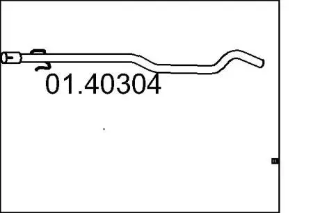 Труба выхлопного газа MTS 0140304