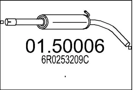 Глушник VAG POLO/FABIA/IBIZA 07- MTS 0150006
