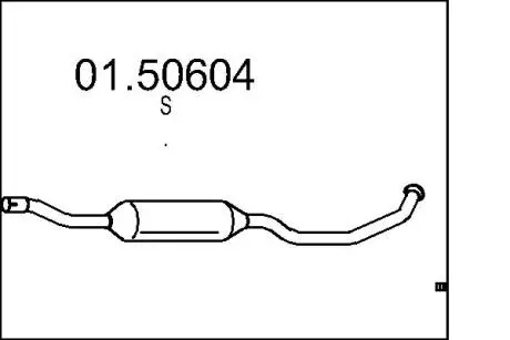 Глушник системи випуску (середній) MTS 0150604
