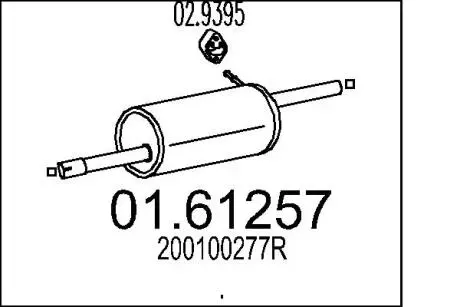 Tіumik koсc. SANDERO 1.4.. MTS 0161257