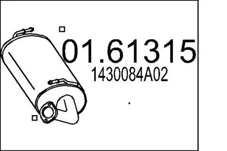 Tіumik koсc. JIMNY 1.3.. MTS 0161315