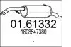 Труба выхлопная koсc. PEUGEOT 208 1.2 MTS 0161332 (фото 1)