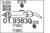 Глушник вихлопних газів (кінцевий) MTS 0193830 (фото 1)