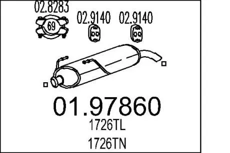 Глушитель MTS 01.97860