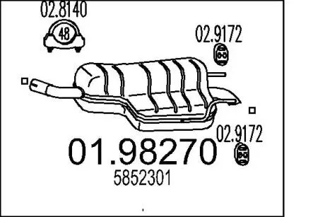 Глушитель MTS 01.98270