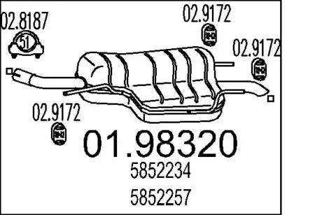 Глушитель MTS 01.98320