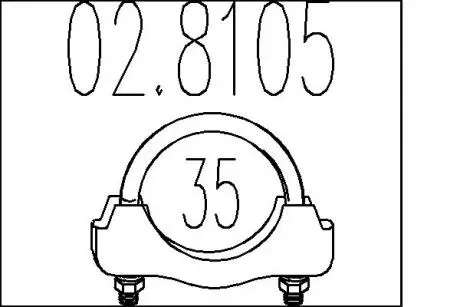 Соединительные элементы системы выпуска MTS 028105