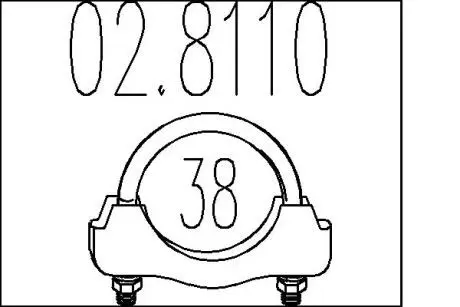 З’єднювальні елементи системи випуску MTS 028110