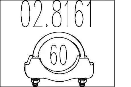Хомут выхлопной системы MTS 02.8161