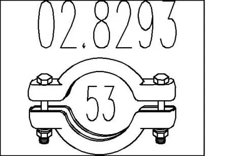 Хомут выхлопной системы MTS 02.8293