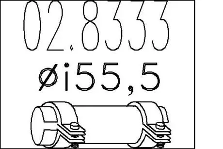 Муфта вихлопної системи MTS 02.8333