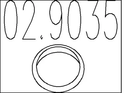 Ущільнююче кільце випускої системи MTS 029035