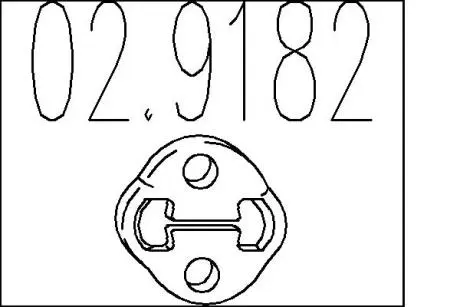 Резиновый крепежный элемент MTS 02.9182