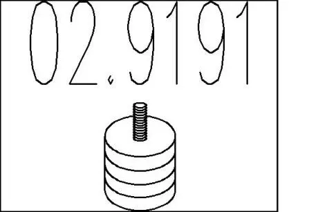 Резиновый крепежный элемент MTS 02.9191