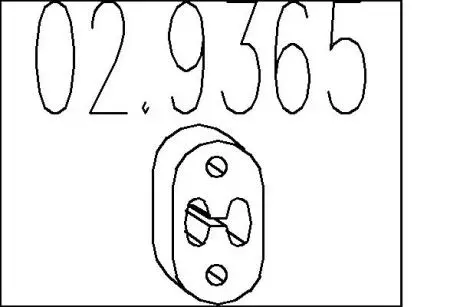 Резиновый крепежный элемент MTS 02.9365