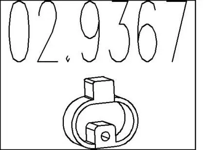 Гумовий елемент кріплення MTS 02.9367