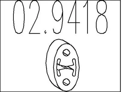 Резиновый крепежный элемент MTS 02.9418