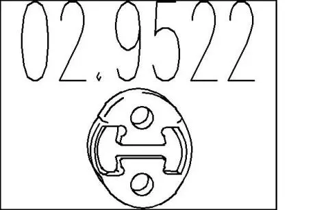 Резиновый крепежный элемент MTS 02.9522