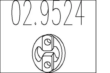 Резиновый крепежный элемент MTS 02.9524