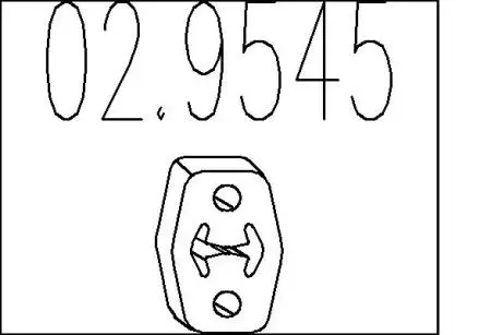 Резиновый крепежный элемент MTS 02.9545