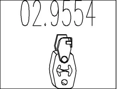 Резиновый крепежный элемент MTS 02.9554