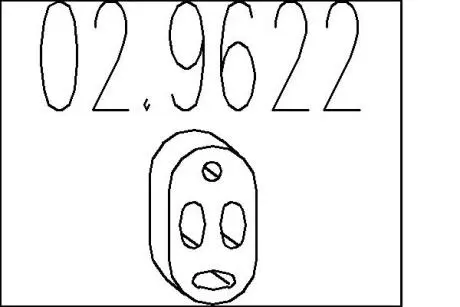 Резиновый крепежный элемент MTS 02.9622