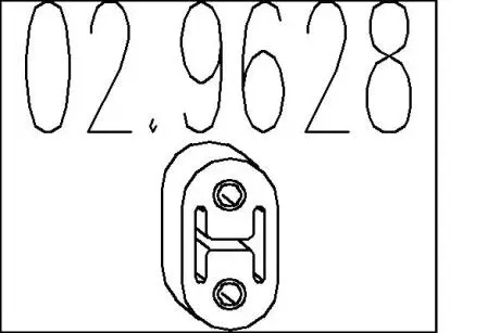 Резиновый крепежный элемент MTS 02.9628