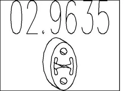 Резиновый крепежный элемент MTS 02.9635