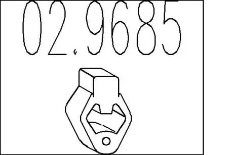 Резиновый крепежный элемент MTS 02.9685
