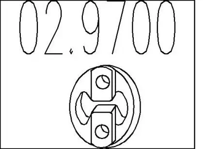 Резиновый крепежный элемент MTS 02.9700