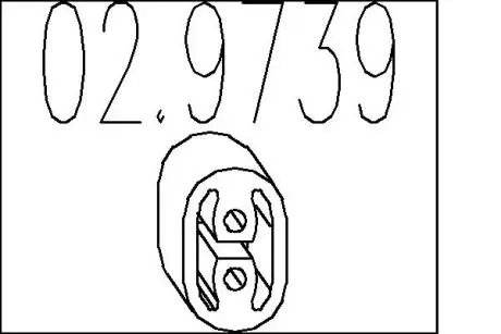 Резиновый крепежный элемент MTS 02.9739