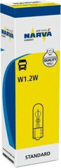 Автолампа 24V 1.2W W2x4.6d (в щиток устройств) NARVA 170403000 (фото 1)