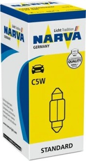 Автолампа C5W 12V 5W SV8.5 (11x35mm) NARVA 171253000